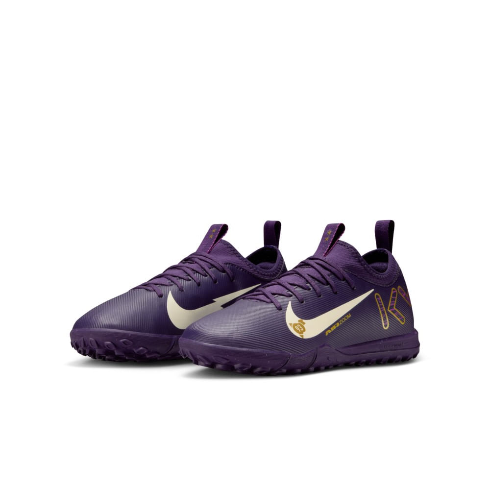 Nike Jr Zoom Vapor 16 Academy Km Tf Guayos morado de niño para futbol
