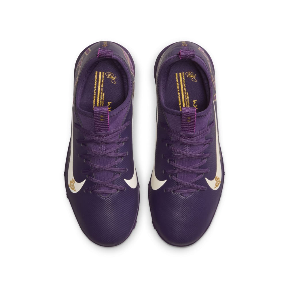 Nike Jr Zoom Vapor 16 Academy Km Tf Guayos morado de niño para futbol