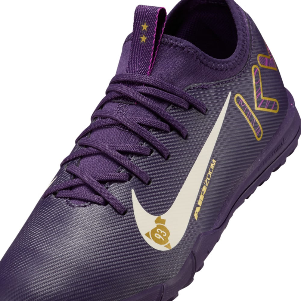 Nike Jr Zoom Vapor 16 Academy Km Tf Guayos morado de niño para futbol