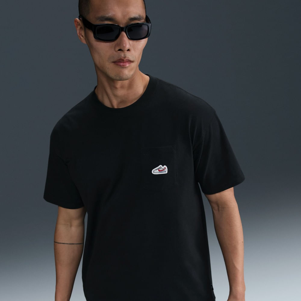 Nike U Nsw Tee M90 Snkr Ptch Pkt 2 Camiseta Manga Corta negro de hombre lifestyle