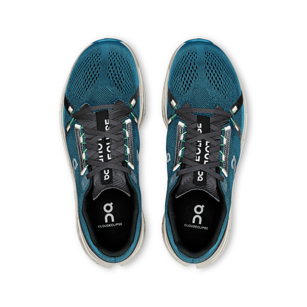 On Cloudeclipse Tenis gris de hombre para correr