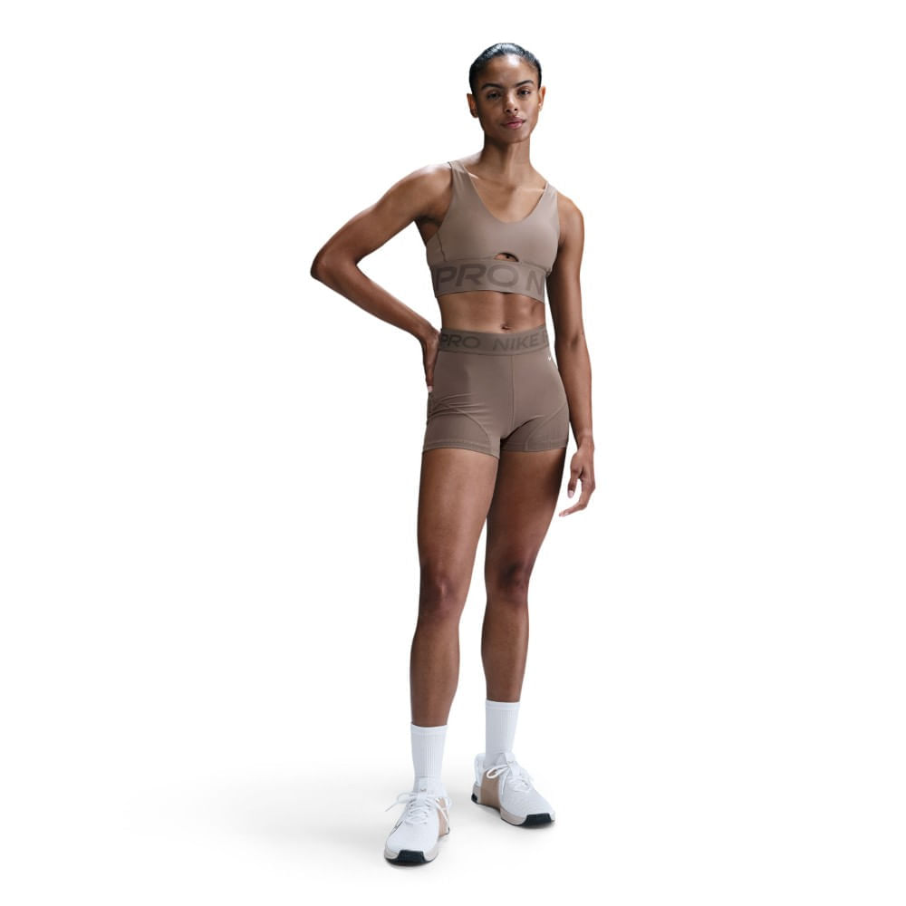 Nike W Np Indy Plunge Bra Bold Top cafe de mujer para entrenamiento