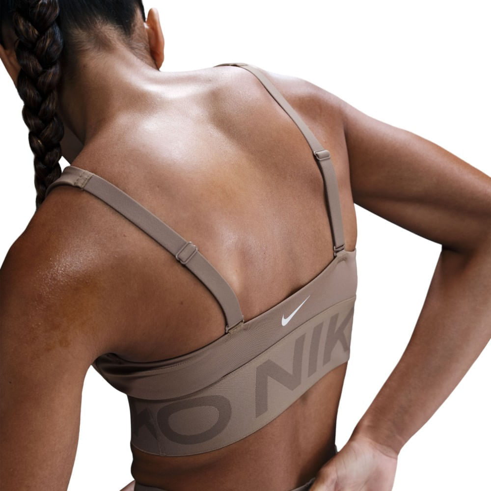Nike W Np Indy Plunge Bra Bold Top cafe de mujer para entrenamiento
