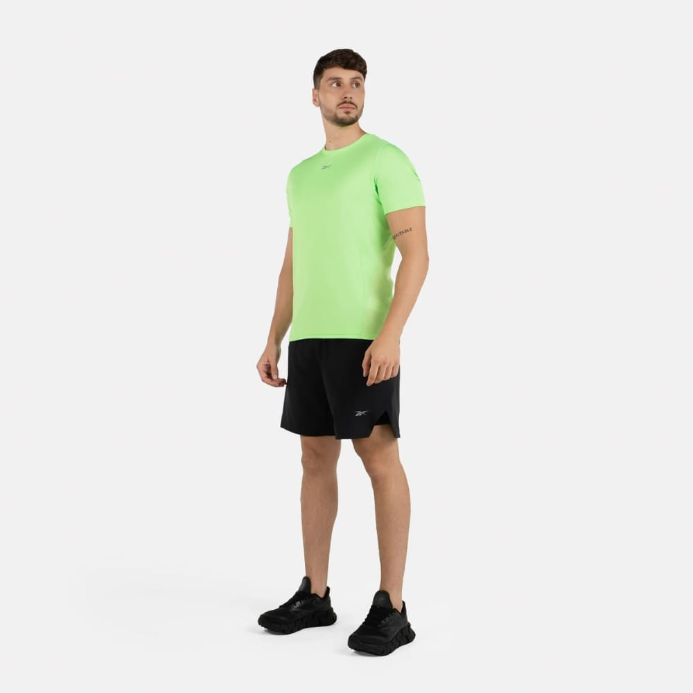Reebok Running Ss Speedwick Tee Camiseta Manga Corta verde de hombre para correr