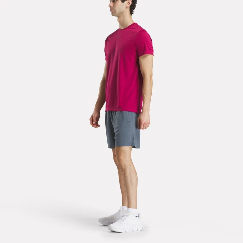 Reebok Id Train Ss Tech Tee Camiseta Manga Corta rojo de hombre para entrenamiento