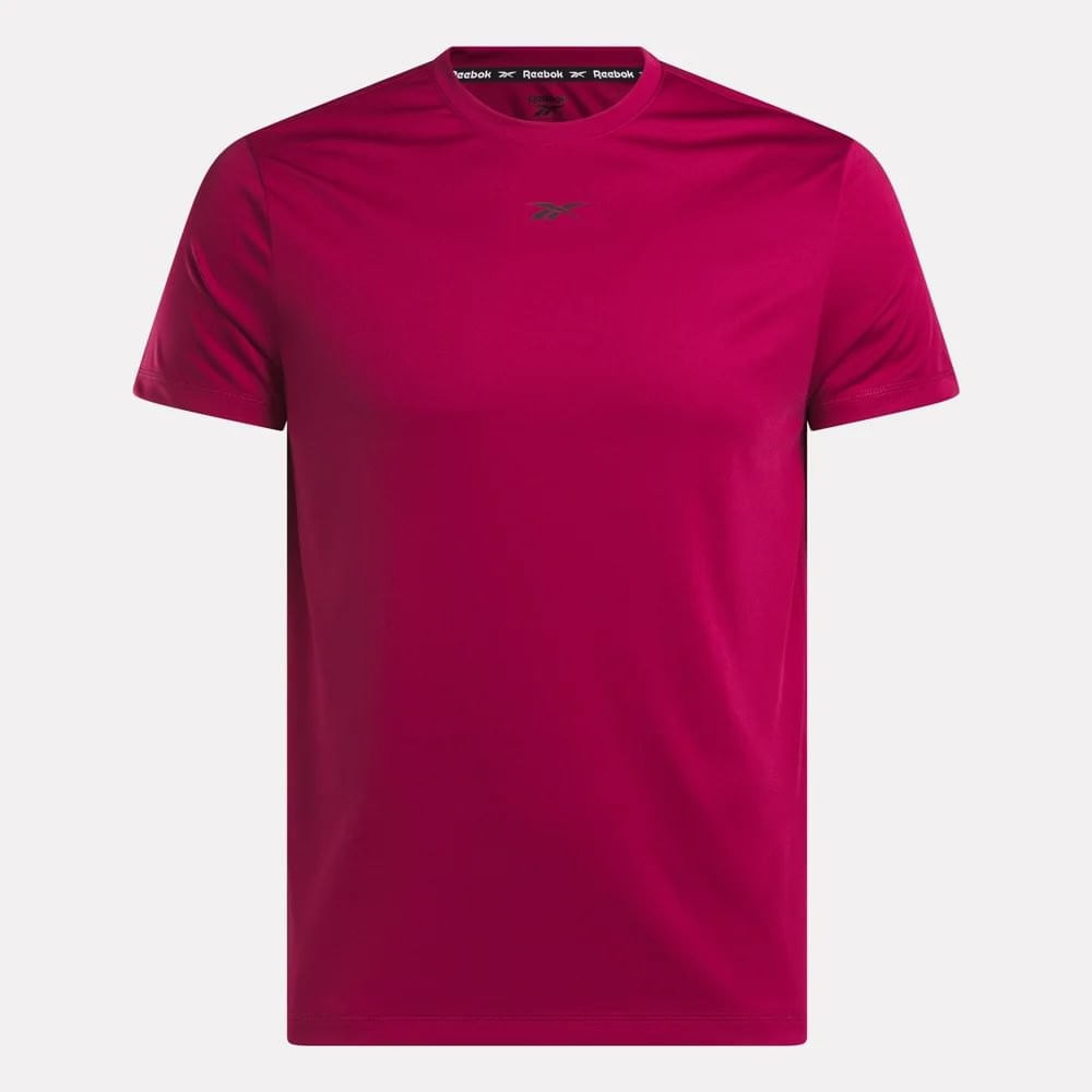 Reebok Id Train Ss Tech Tee Camiseta Manga Corta rojo de hombre para entrenamiento