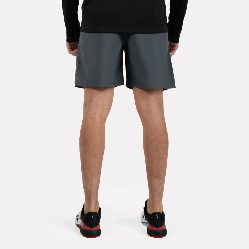 Reebok Id Train Utility Short Pantaloneta gris de hombre para entrenamiento