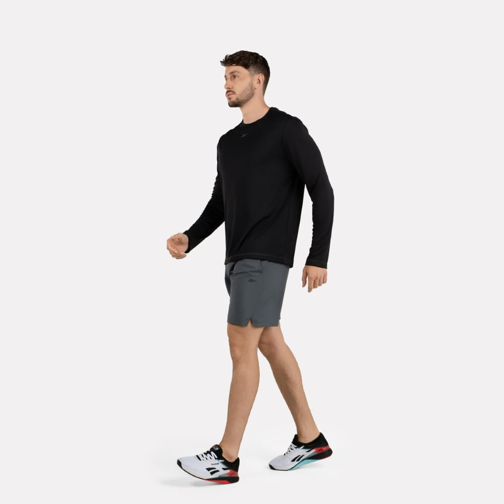Reebok Id Train Utility Short Pantaloneta gris de hombre para entrenamiento