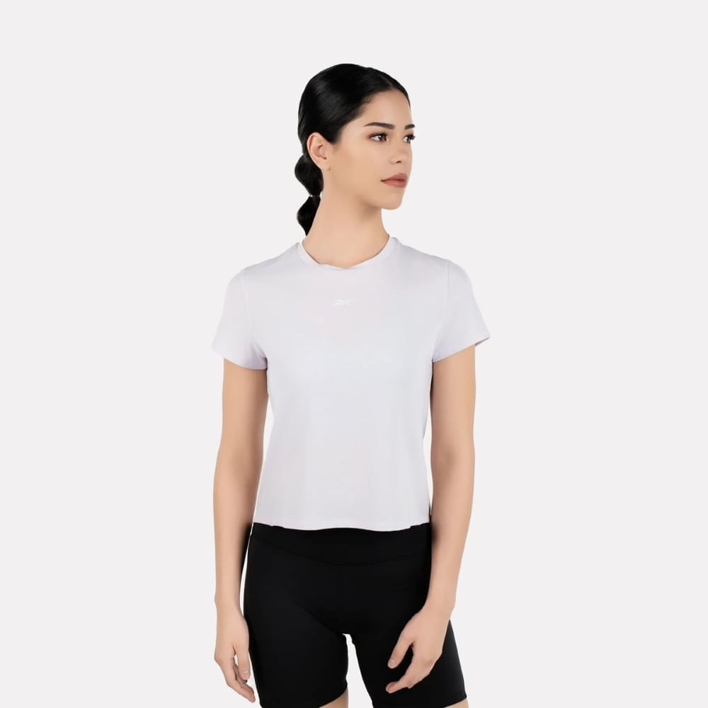 Reebok Rbk-Chill Athletic Tee Camiseta Manga Corta blanco de mujer para entrenamiento