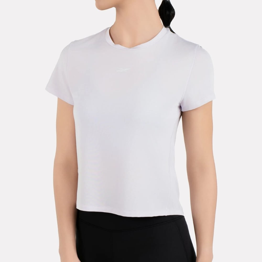 Reebok Rbk-Chill Athletic Tee Camiseta Manga Corta blanco de mujer para entrenamiento