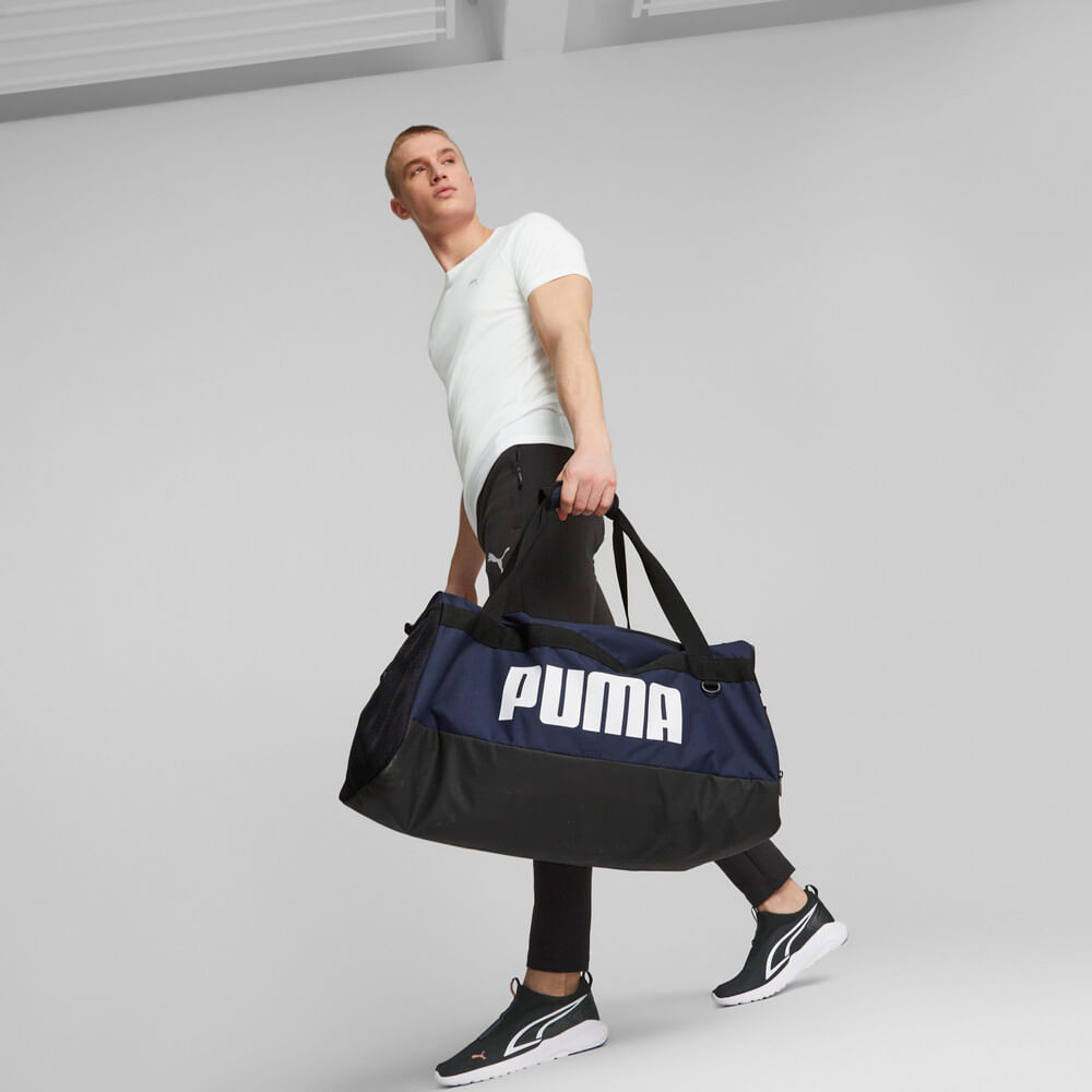 Puma Challenger Duffel Bag M Maletín azul de hombre para entrenamiento