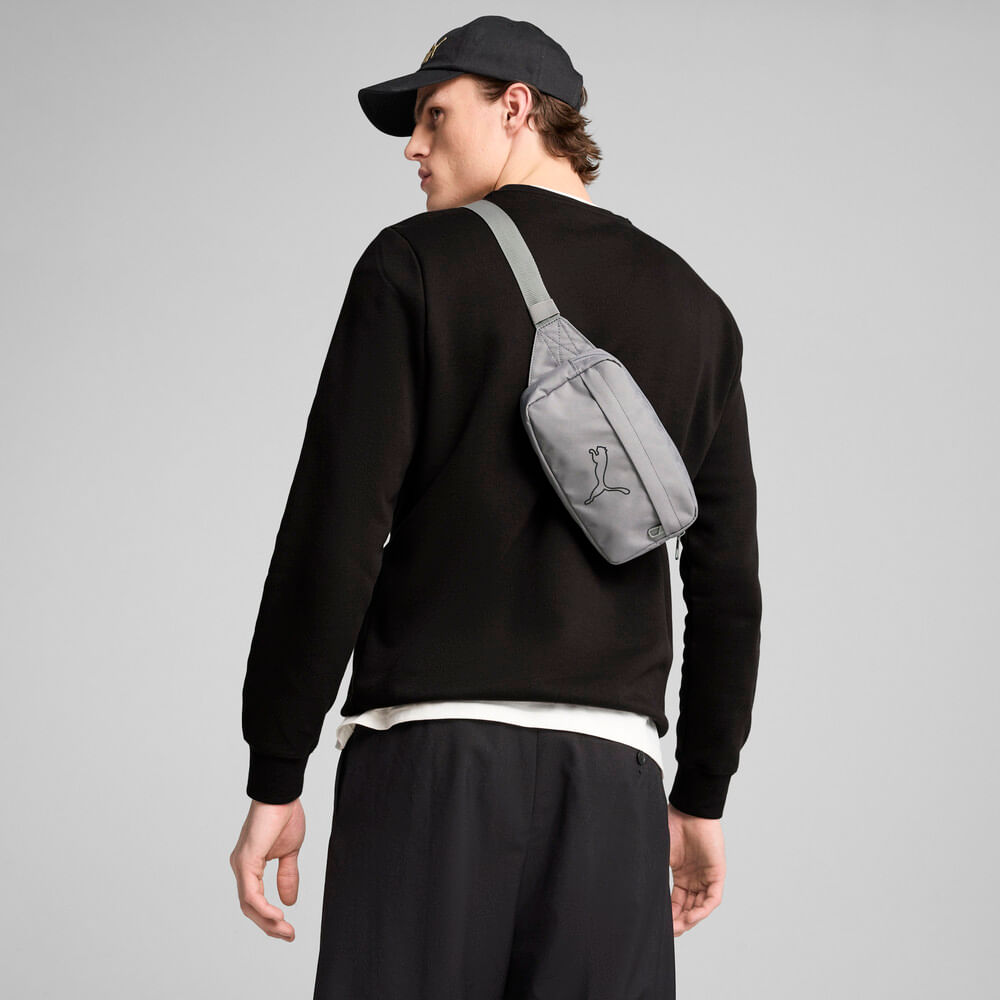 Puma Plus Waist Bag Canguro gris de hombre lifestyle
