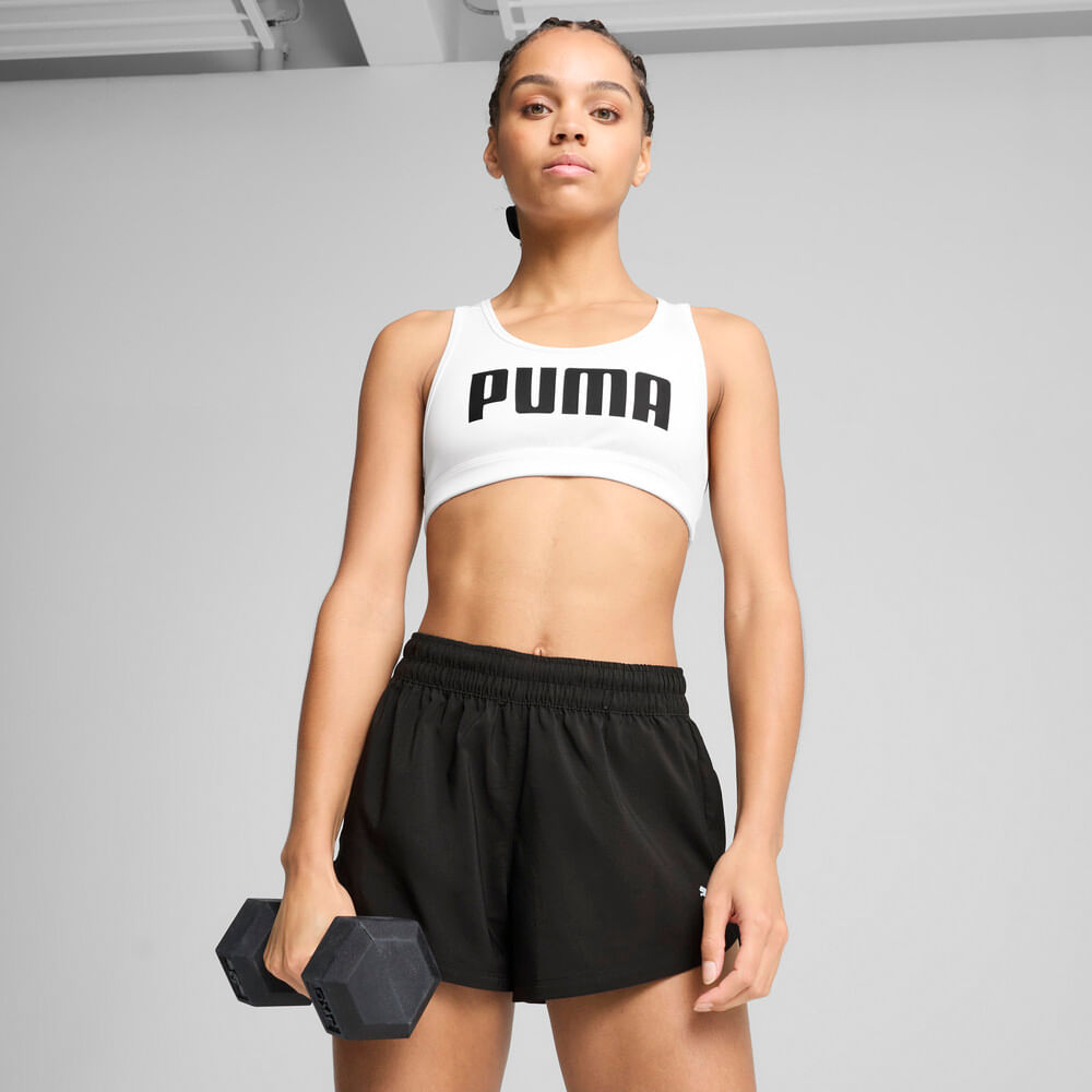 Puma 4Keeps Bra W Top blanco de mujer para entrenamiento