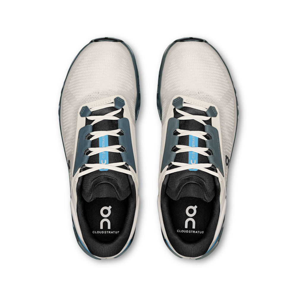 On Cloudstratus 3 Tenis blanco de hombre para correr