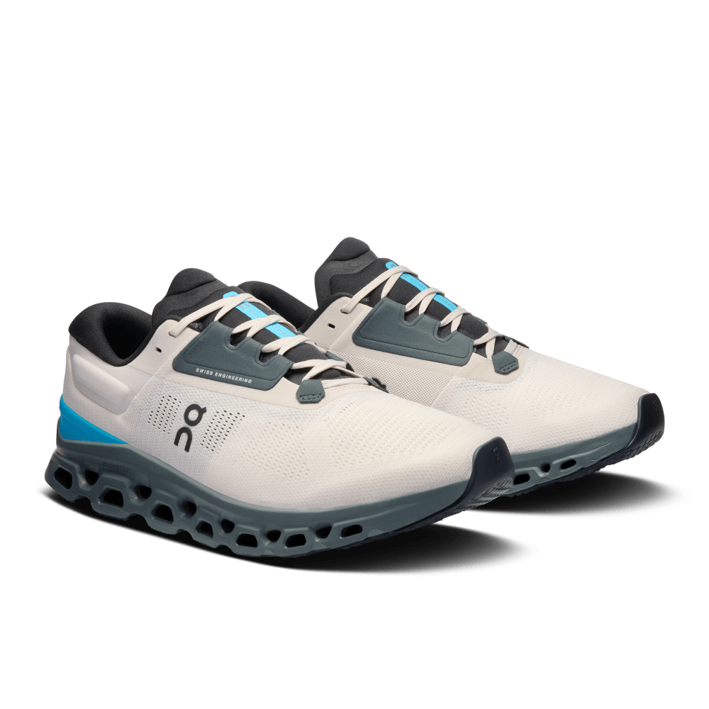 On Cloudstratus 3 Tenis blanco de hombre para correr