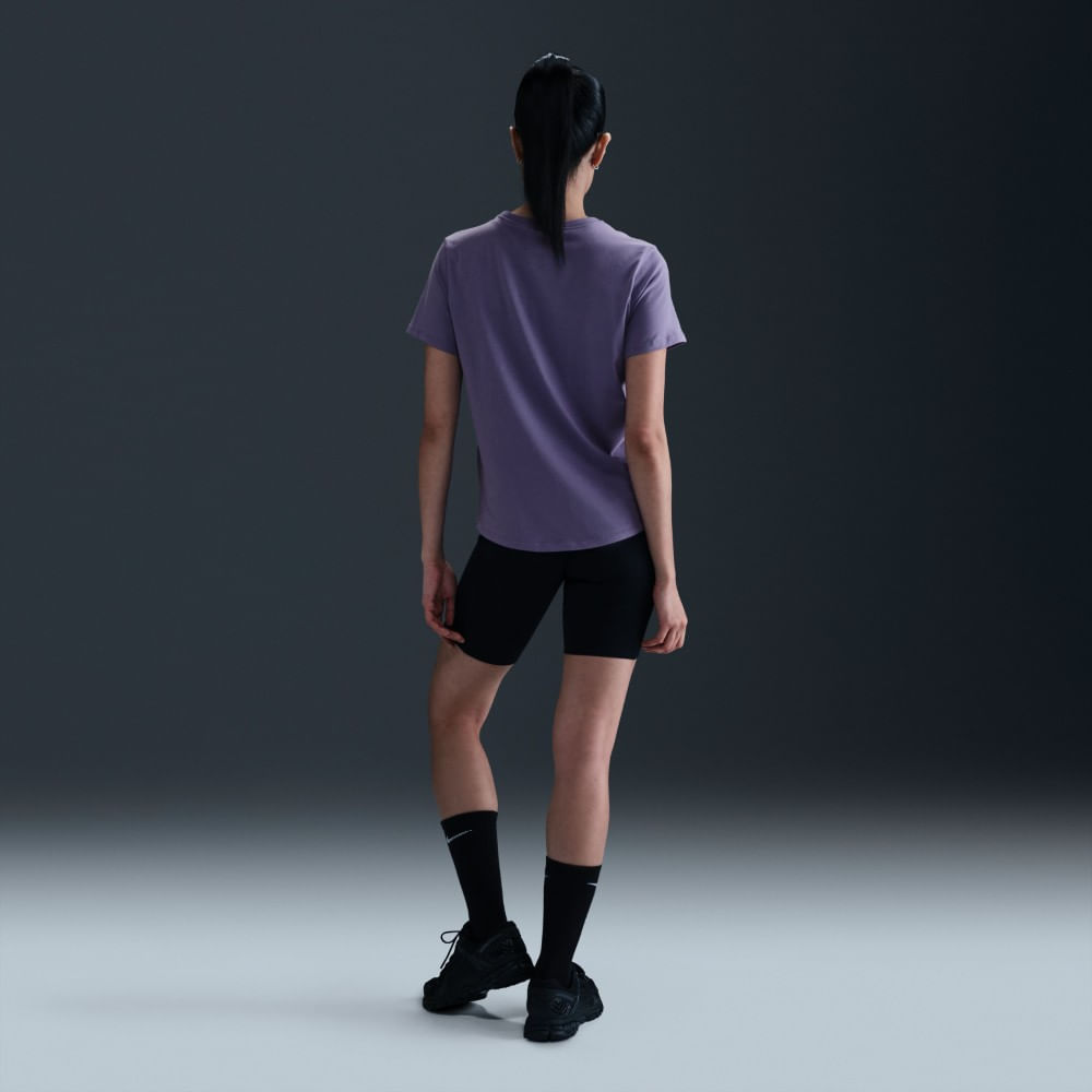Nike W Nsw Club Ss Tee Camiseta Manga Corta morado de mujer lifestyle