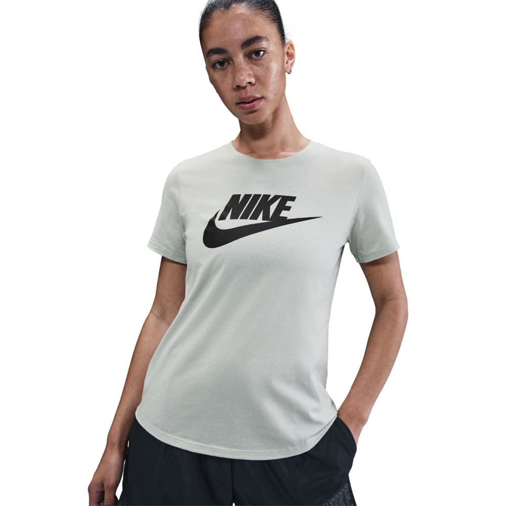 Nike W Nsw Club Ss Tee Icn Ftra Camiseta Manga Corta gris de mujer lifestyle