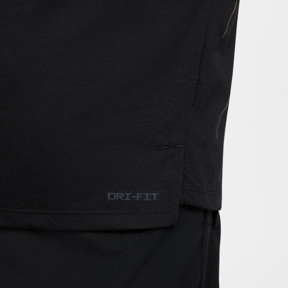 Nike M Nk Df Jakob Ss Top Camiseta Manga Corta negro de hombre para correr