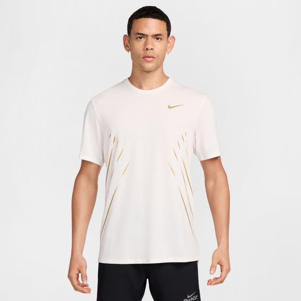 Nike M Nk Df Jakob Ss Top Camiseta Manga Corta blanco de hombre para correr