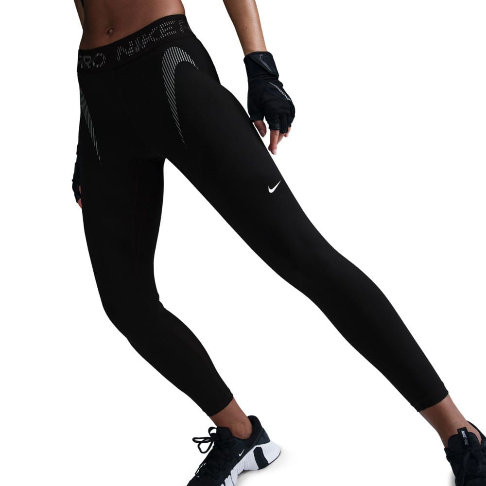 Nike W Np Df Mr 7/8 Tight Tt Grx Licra negro de mujer para entrenamiento