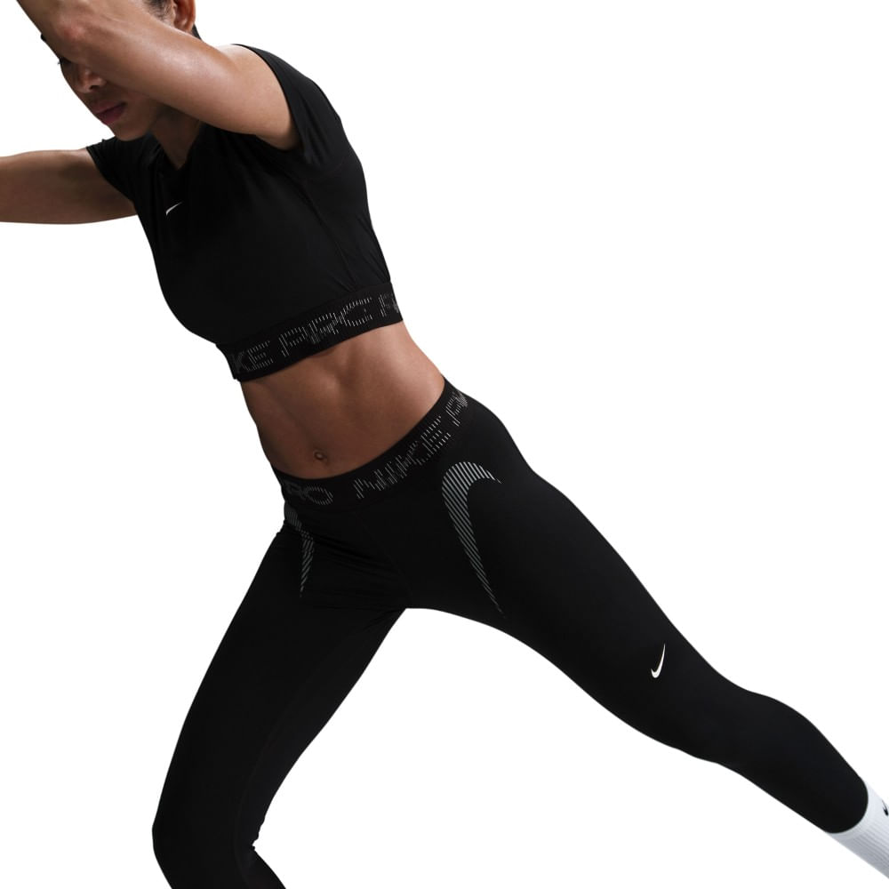Nike W Np Df Mr 7/8 Tight Tt Grx Licra negro de mujer para entrenamiento