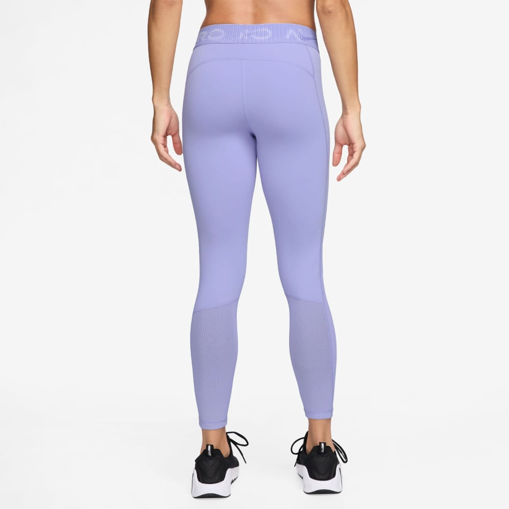 Nike W Np Df Mr 7/8 Tight Tt Grx Licra morado de mujer para entrenamiento
