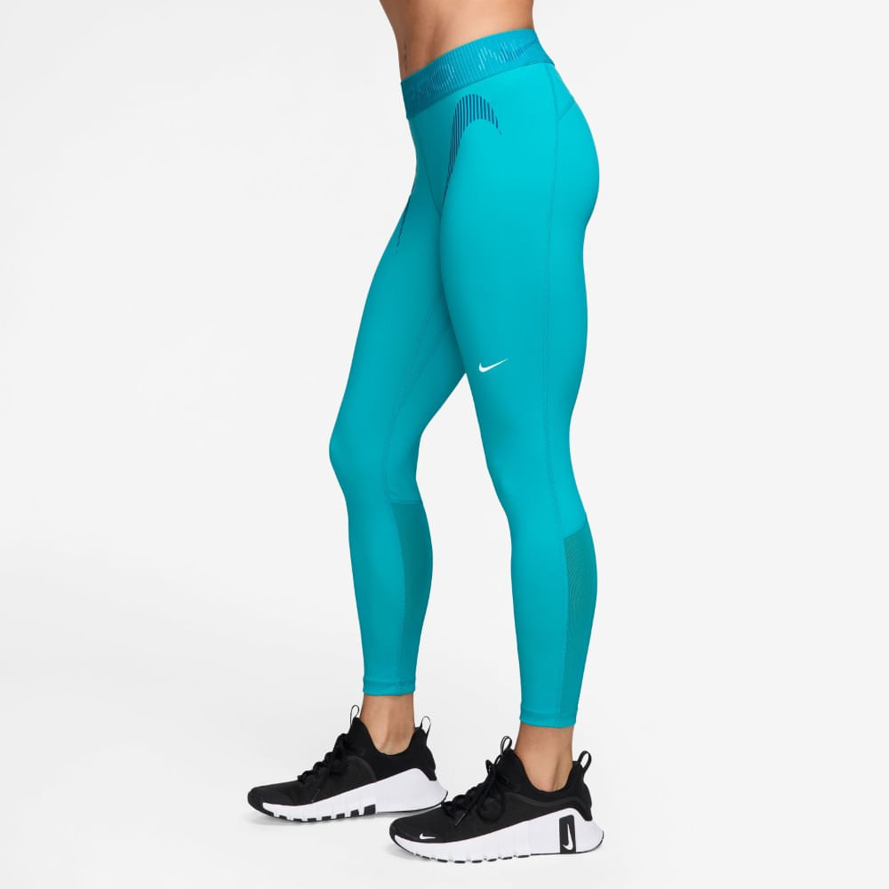 Nike W Np Df Mr 7/8 Tight Tt Grx Licra verde de mujer para entrenamiento