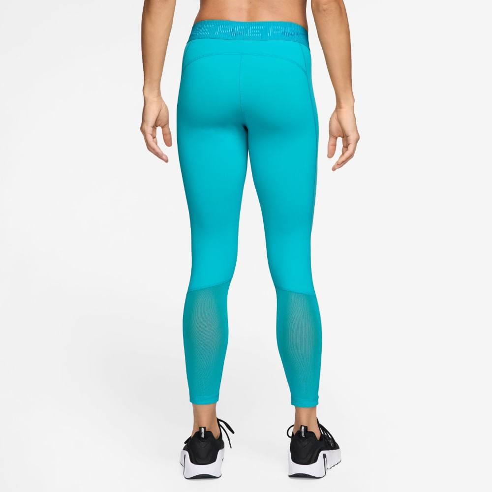 Nike W Np Df Mr 7/8 Tight Tt Grx Licra verde de mujer para entrenamiento