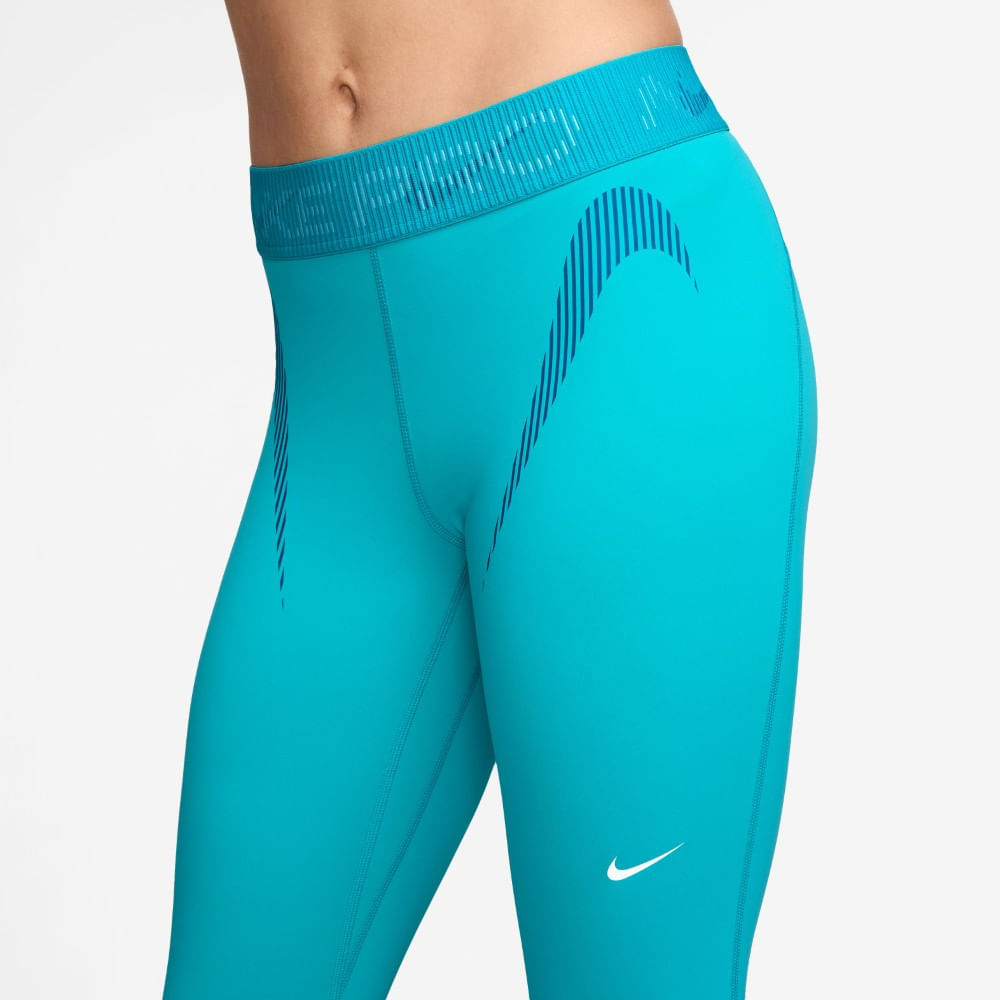 Nike W Np Df Mr 7/8 Tight Tt Grx Licra verde de mujer para entrenamiento