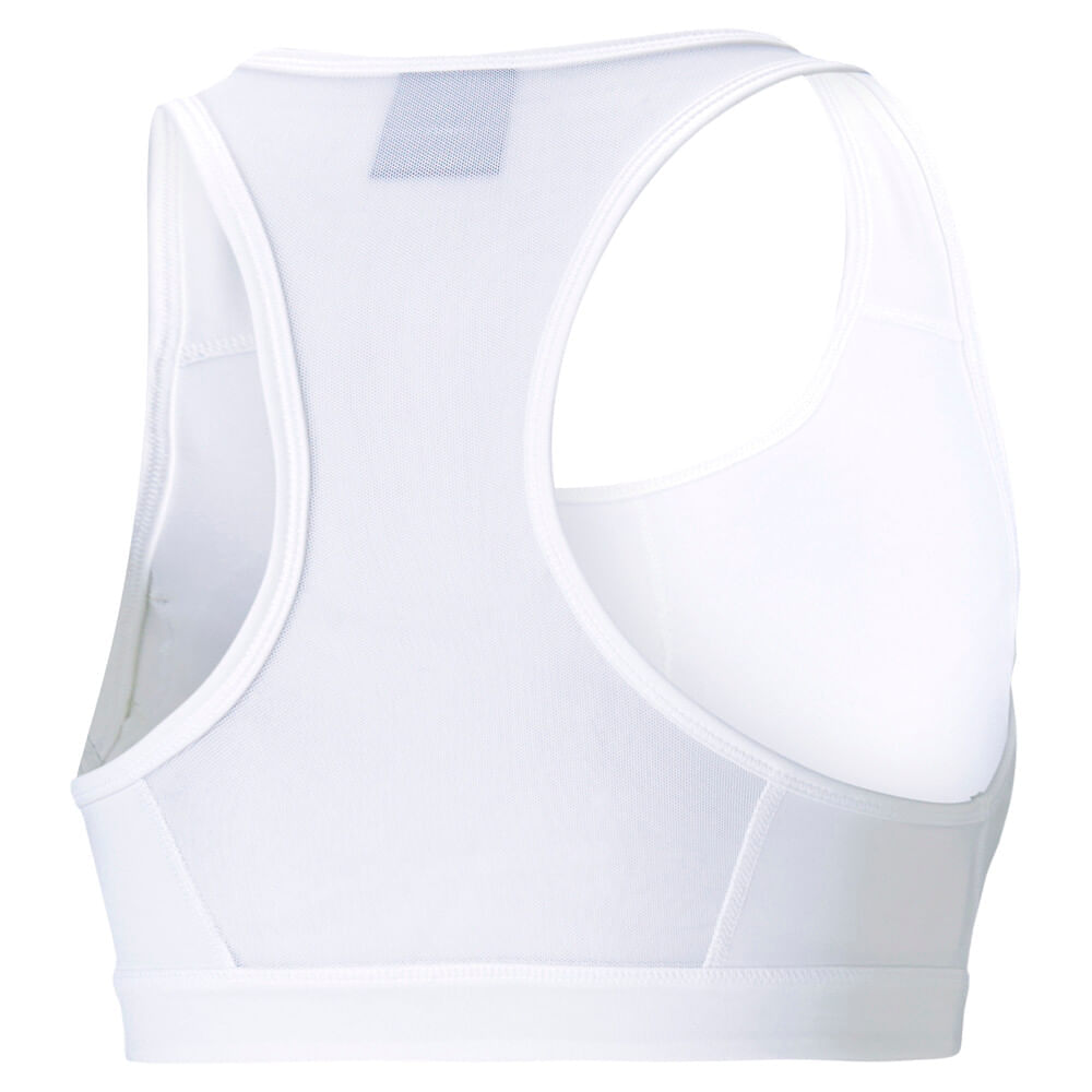 Puma Mid Impact 4Keeps Bra Top blanco de mujer para entrenamiento