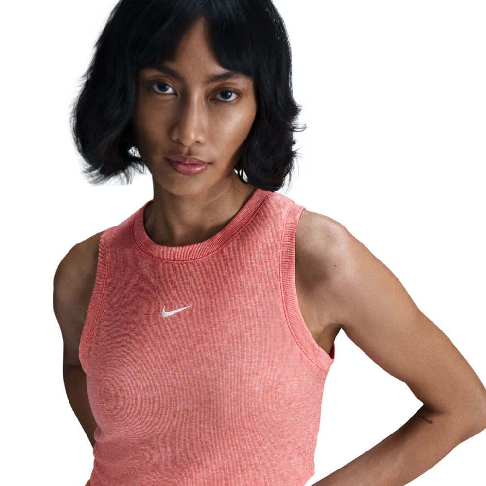 Nike W Nsw Essntl Rib Crp Tank Camiseta Manga Sisa naranja de mujer lifestyle