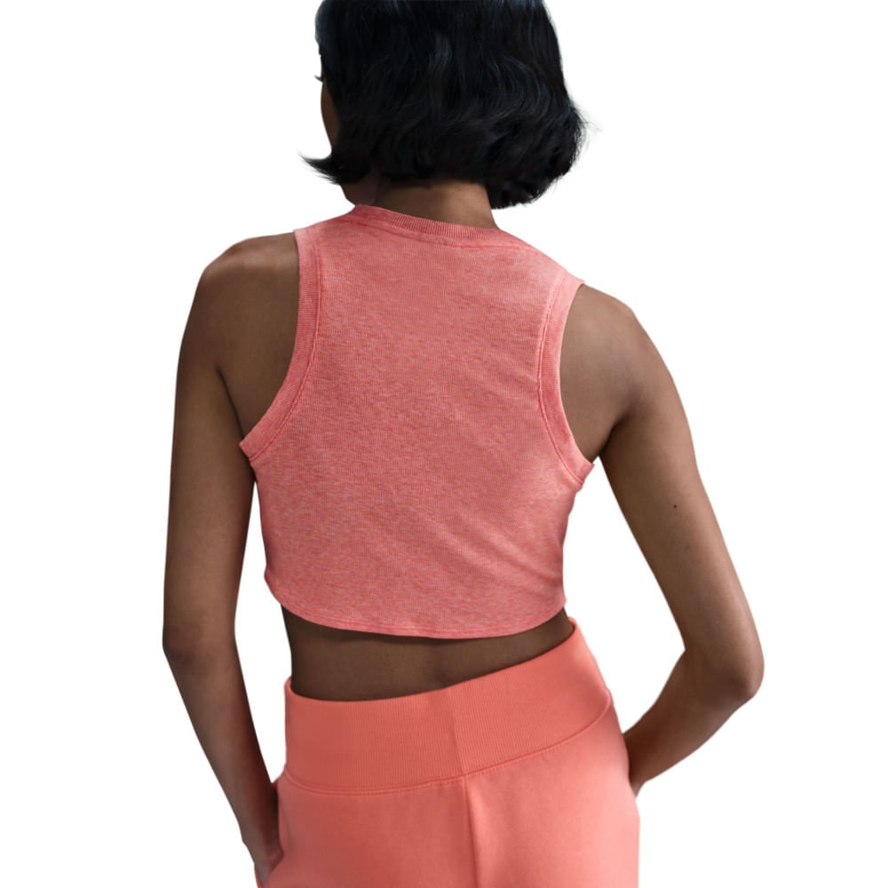 Nike W Nsw Essntl Rib Crp Tank Camiseta Manga Sisa naranja de mujer lifestyle