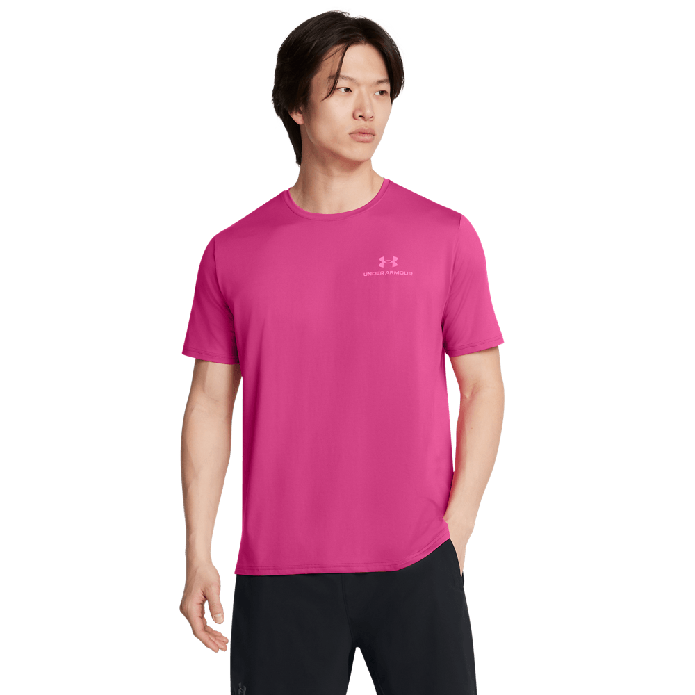 UA Rush Energy Ss Camiseta Manga Corta negro de hombre para entrenamiento