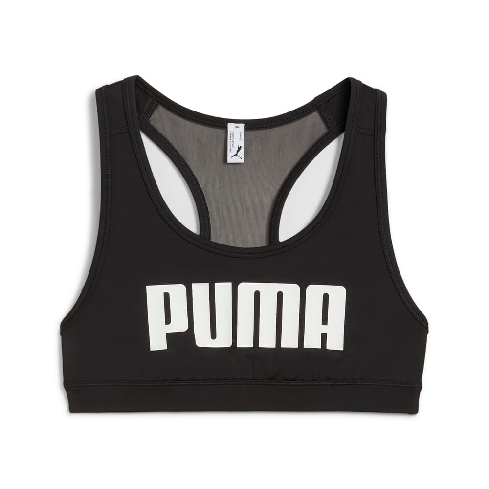 Puma 4Keeps Bra W Top negro de mujer para entrenamiento