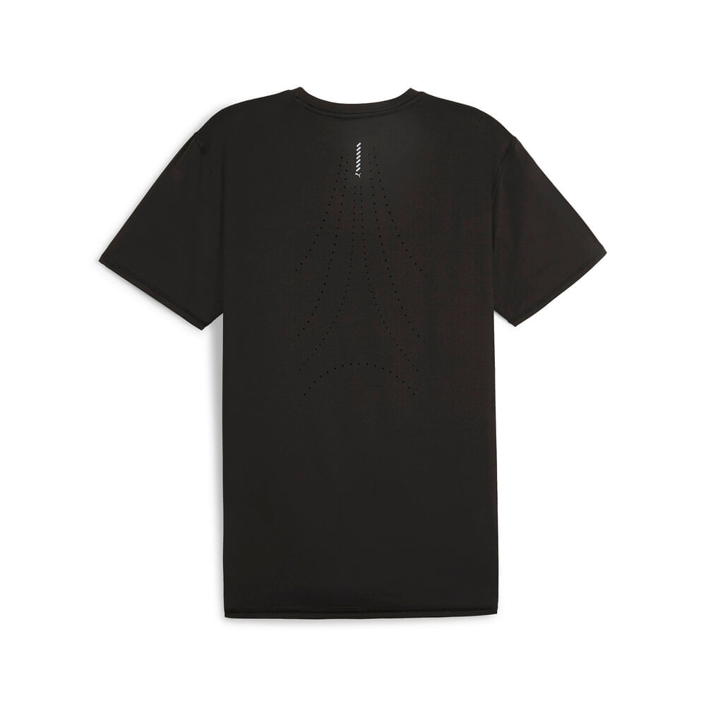 puma run cloudspun ss tee camiseta manga corta negro de hombre para correr