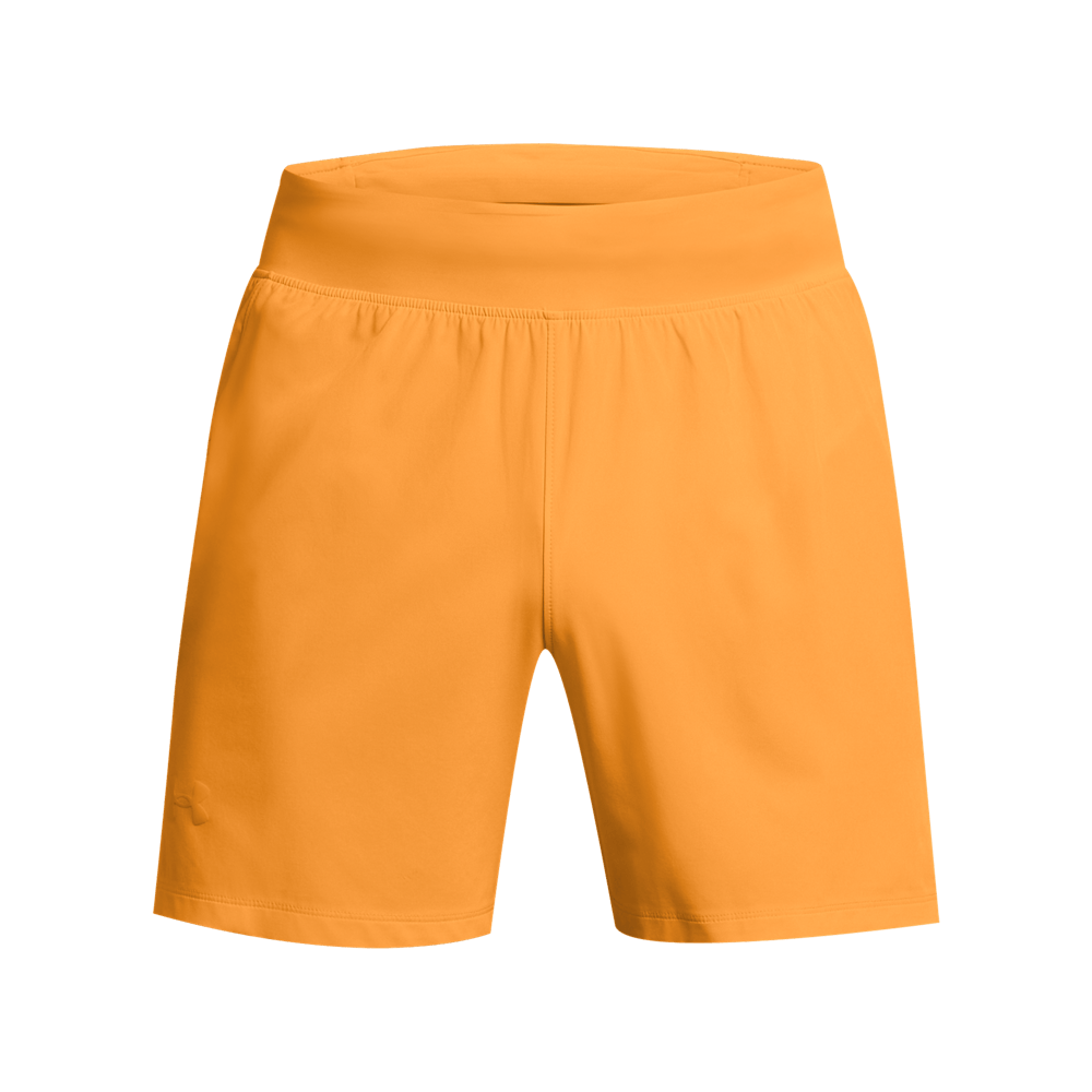 UA Nch Elite 5  Short Pantaloneta naranja de hombre para correr