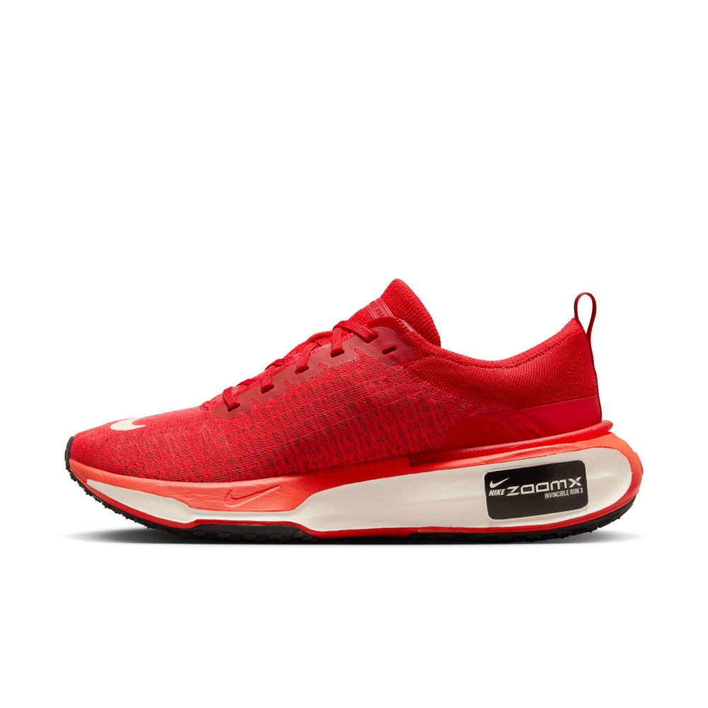 Nike Zoomx Invincible Run Fk 3 Tenis rojo de hombre para correr