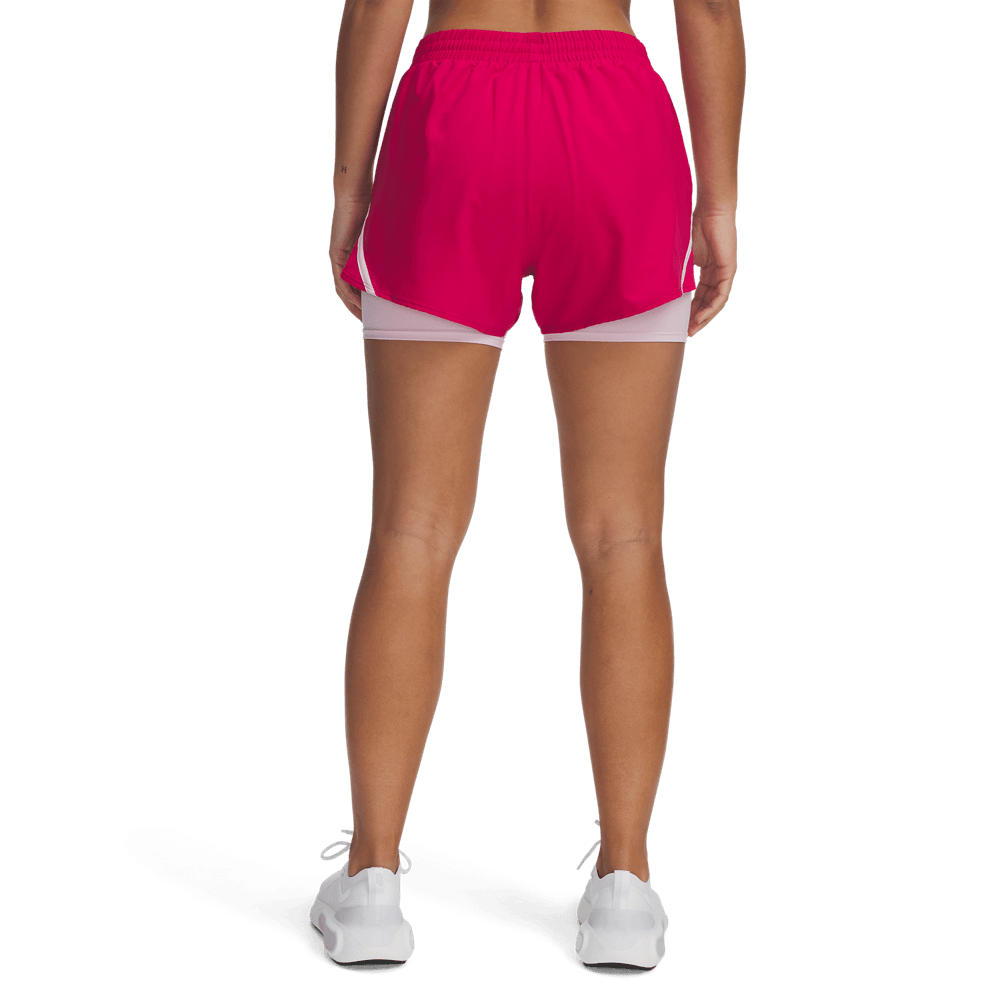 UA  By 2 In 1 Shorts Pantaloneta morado de mujer para correr