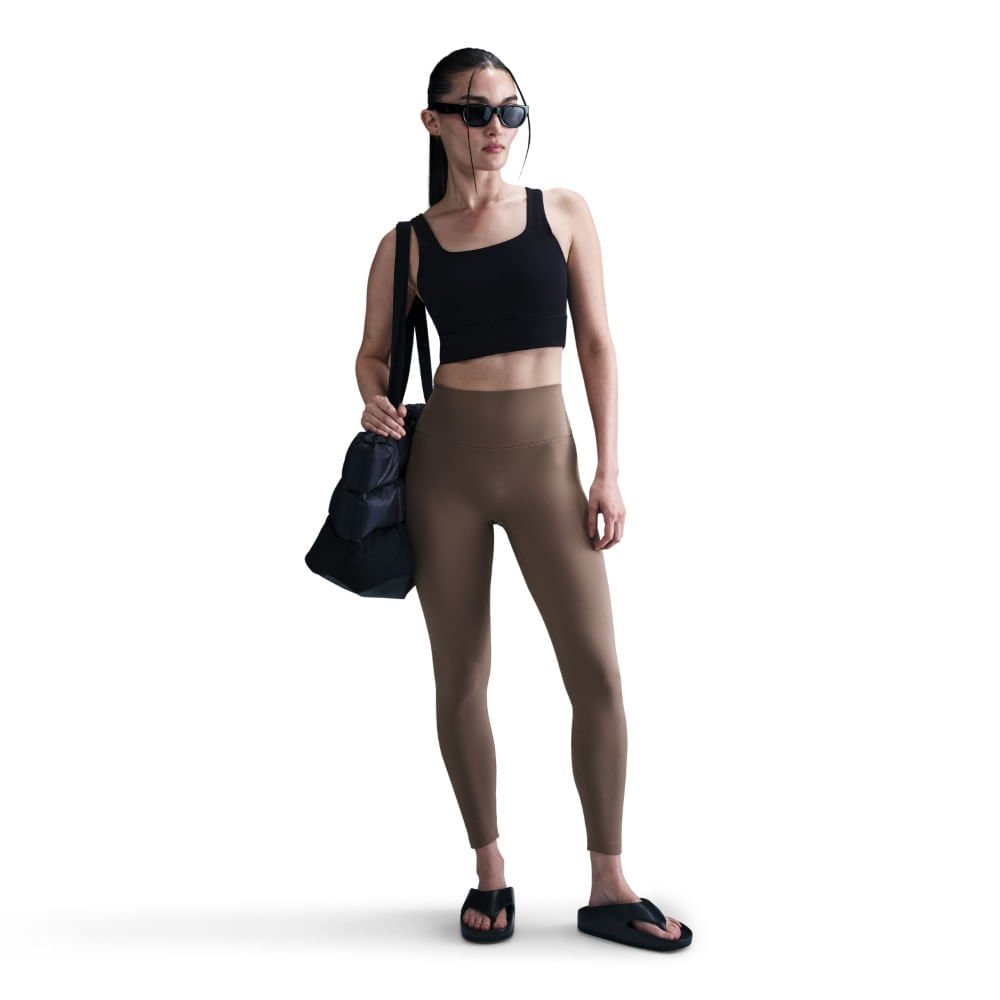 Nike W Nk Df One Hr Tight Useam Licra cafe de mujer para entrenamiento