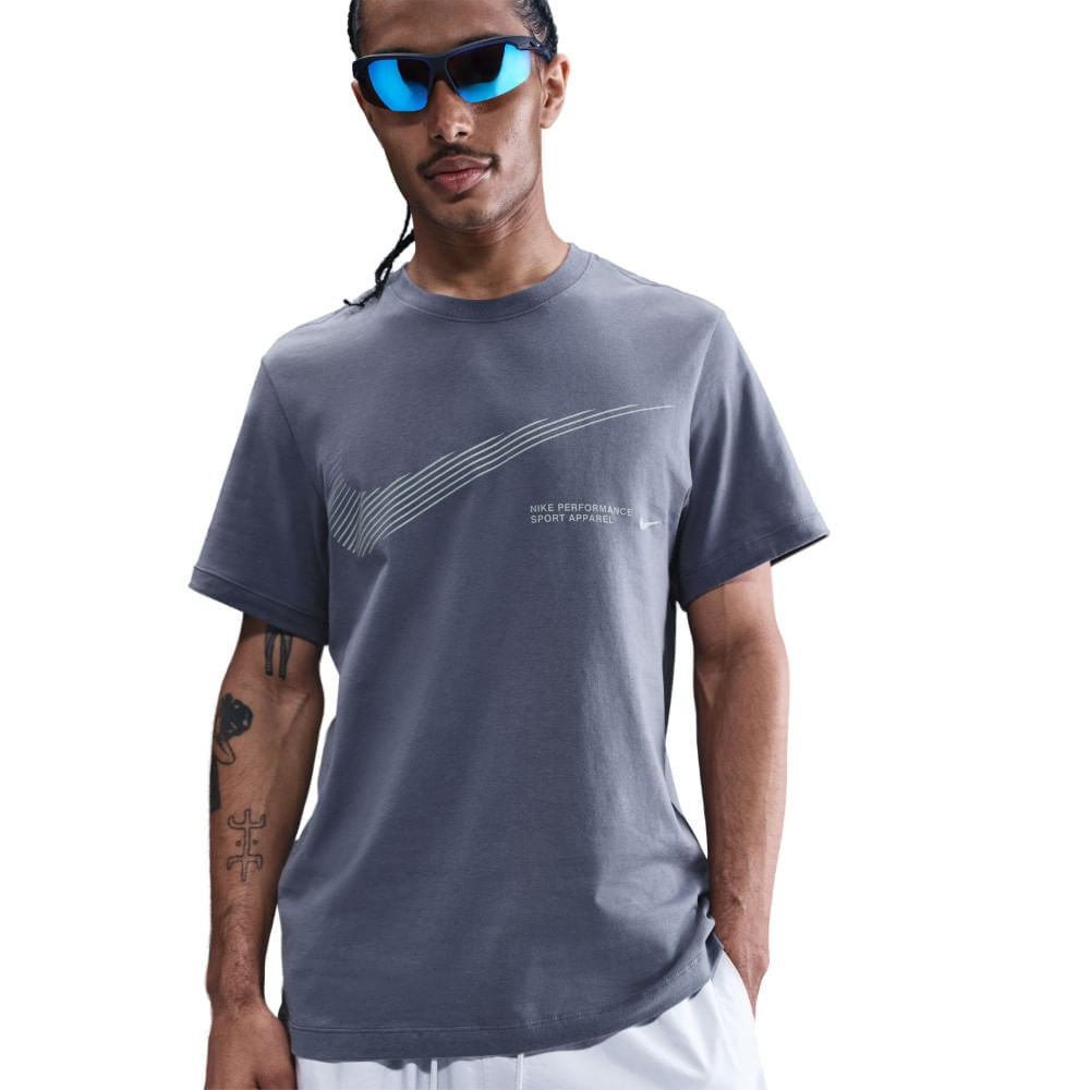 Nike M Nsw Tee Flash Fs Camiseta Manga Corta gris de hombre lifestyle