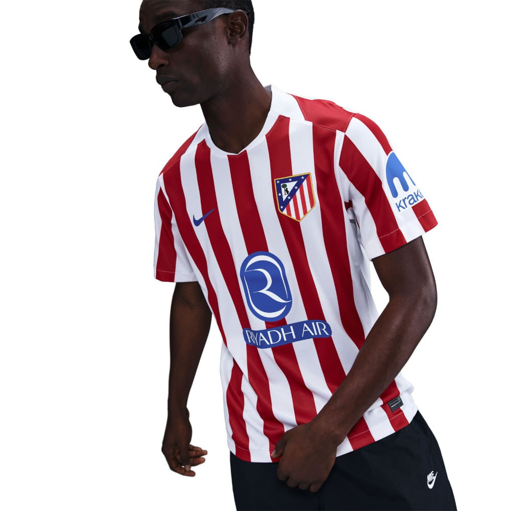 Nike Atletico Madrid M Nk Df Jsy Ss Stad Hm Camiseta De Equipo rojo de hombre para futbol