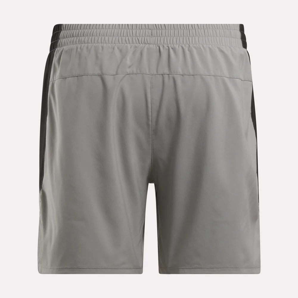 Reebok Running 2-1 Short Pantaloneta gris de hombre para correr