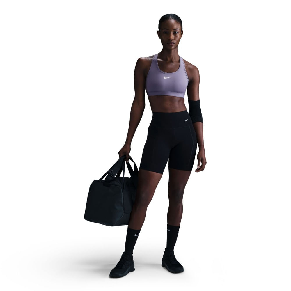 Nike W Nk Swsh Med Spt Bra Top morado de mujer para entrenamiento