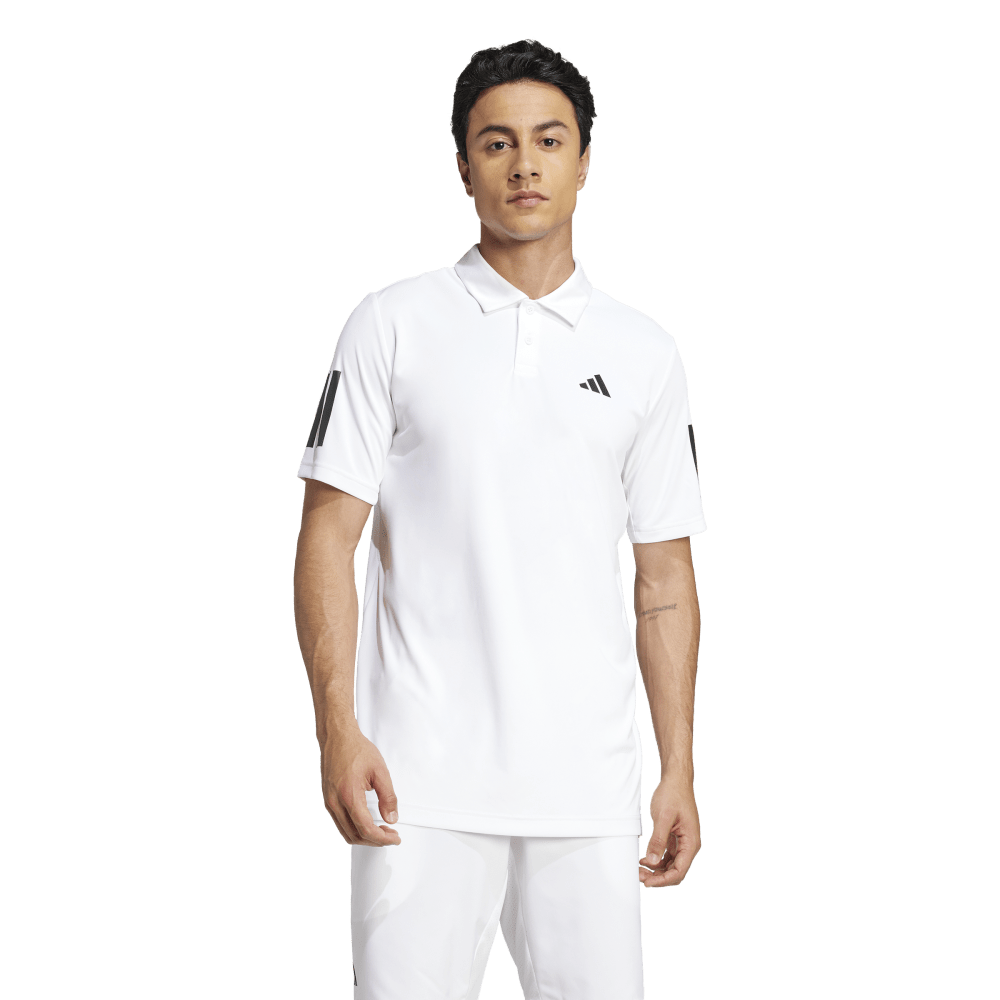 Adidas Camiseta Polo Club Tennis 3 Bandas Polo blanco de hombre para tenis