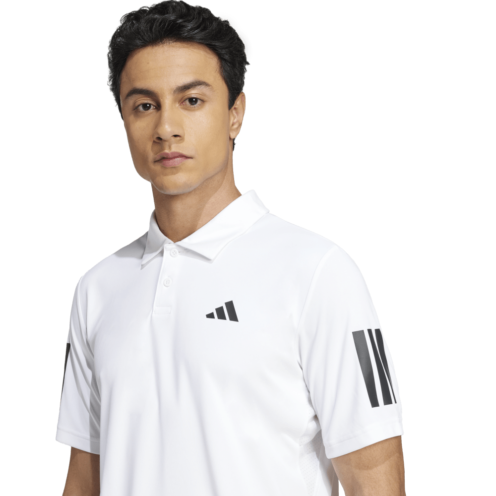 Adidas Camiseta Polo Club Tennis 3 Bandas Polo blanco de hombre para tenis