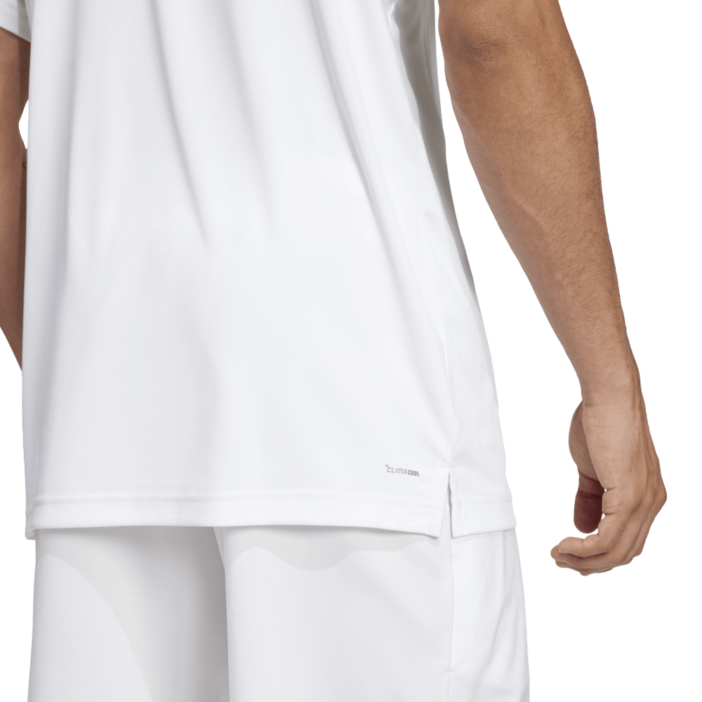 Adidas Camiseta Polo Club Tennis 3 Bandas Polo blanco de hombre para tenis