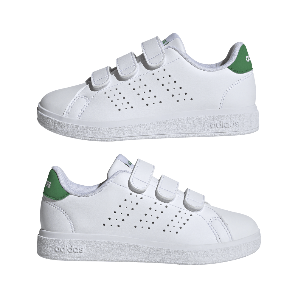 Adidas Tenis Advantage Base 2.0 Kids blanco de niño lifestyle