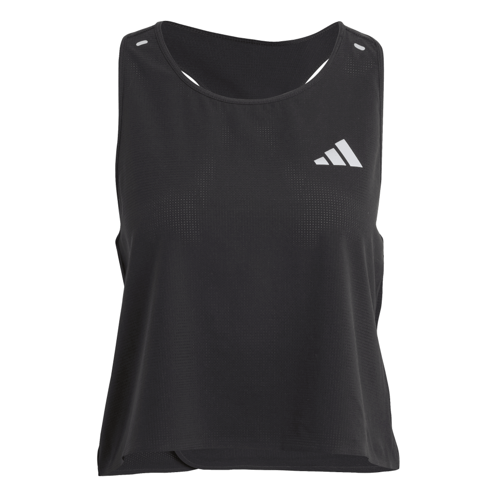 Adidas Adi365 Crop W Camiseta Manga Corta negro de mujer para correr