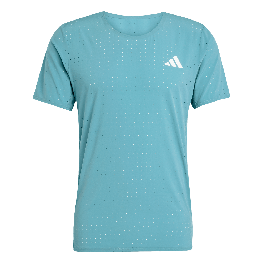 Adidas Adizero Tee M Camiseta Manga Corta azul de hombre para correr