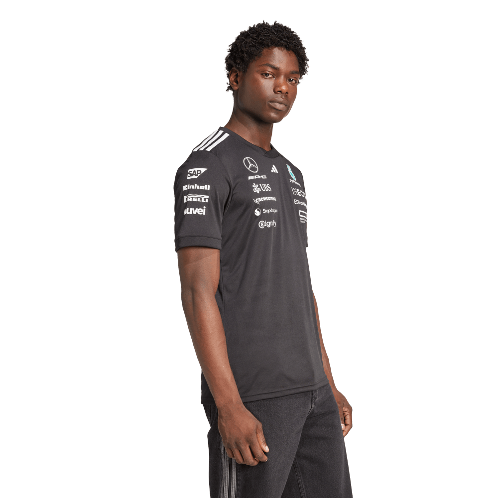 Adidas F1 Mercedes Benz Camiseta De Equipo negro de hombre lifestyle